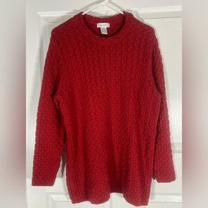 Spiegel Vibrant Red Knit Sweater